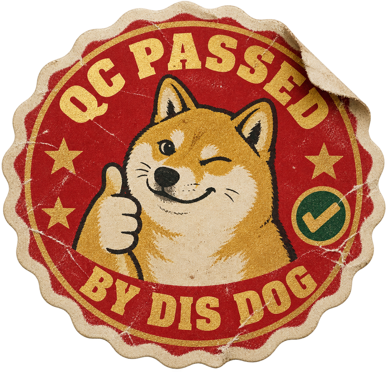 QC Passed, by dis dog